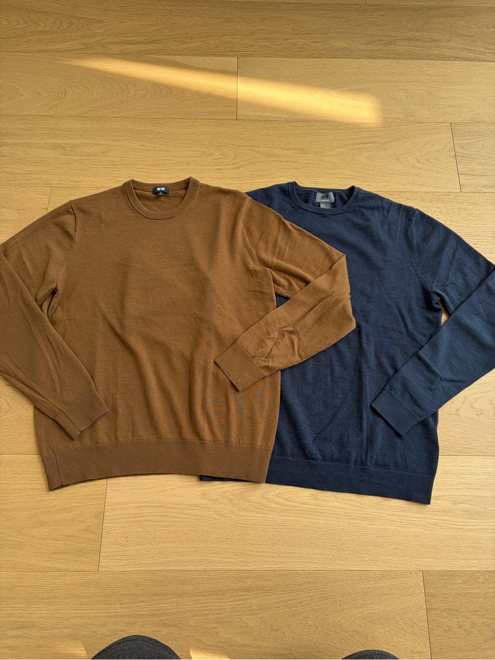 Uniqlo + H&M bundle of Merino Wool Crewneck sweaters